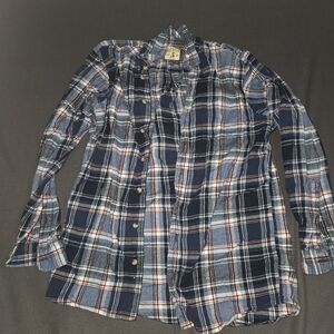 RedHead Blue and White Plaid Shirt